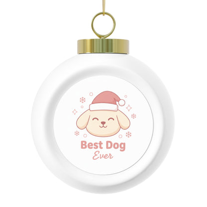 Ceramic Christmas Ball Ornament - Best Dog Ever