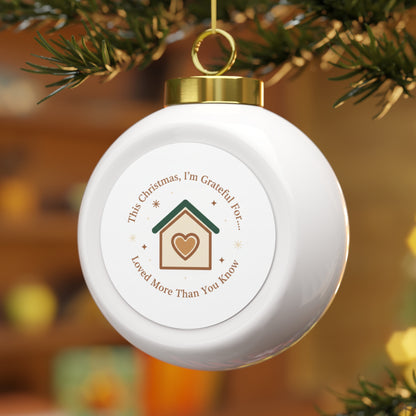 Ceramic Christmas Ornament - Loved More Than You Know