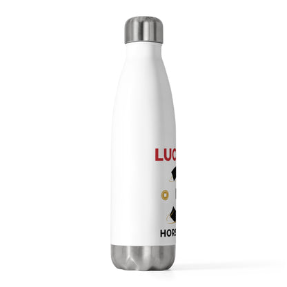 Lucky Xi Horse (LNY 2026) | 20oz Insulated Stainless Tumbler Bottle | Lunar New Year Gift for Family & Friends | Red Gold Festive