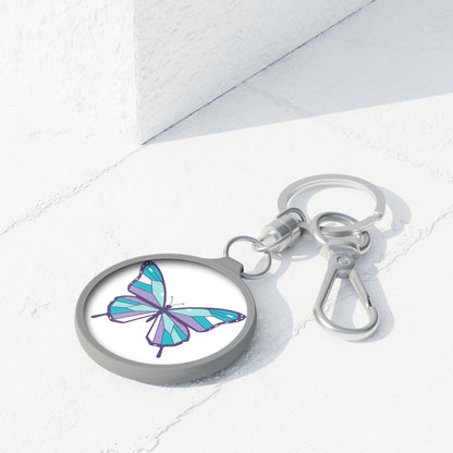 Holographic Butterfly Gradient | Keyring Tag Bag Charm | Valentine & Galentine Gift for Her | Y2K Aesthetic Accessory