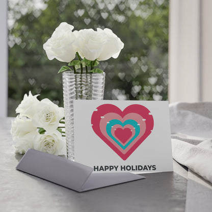 Neon Heart Glow | Valentine Holiday Greeting Card + Postcard | Lover, Galentine & Friend Gift | Y2K Pop Aesthetic