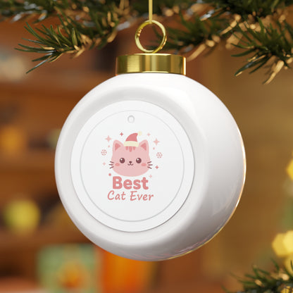 Ceramic Christmas Ornament - Best Cat Ever