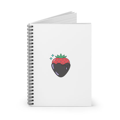 Chocolate-Dipped Strawberry | Spiral Journal Notebook for Notes & Plans | Valentine & Back to School Gift | Y2K Aesthetic