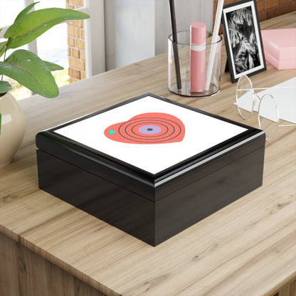 Vinyl Record Heart | Jewelry Box for Music Lovers | Valentine, Galentine’s, Lover & Friend Gift | Y2K Aesthetic