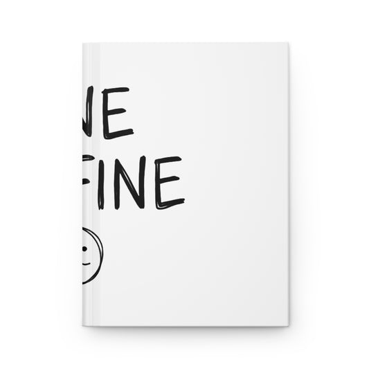 Hardcover Journal Matte, Fine Im Fine, School Gift, Book Collector