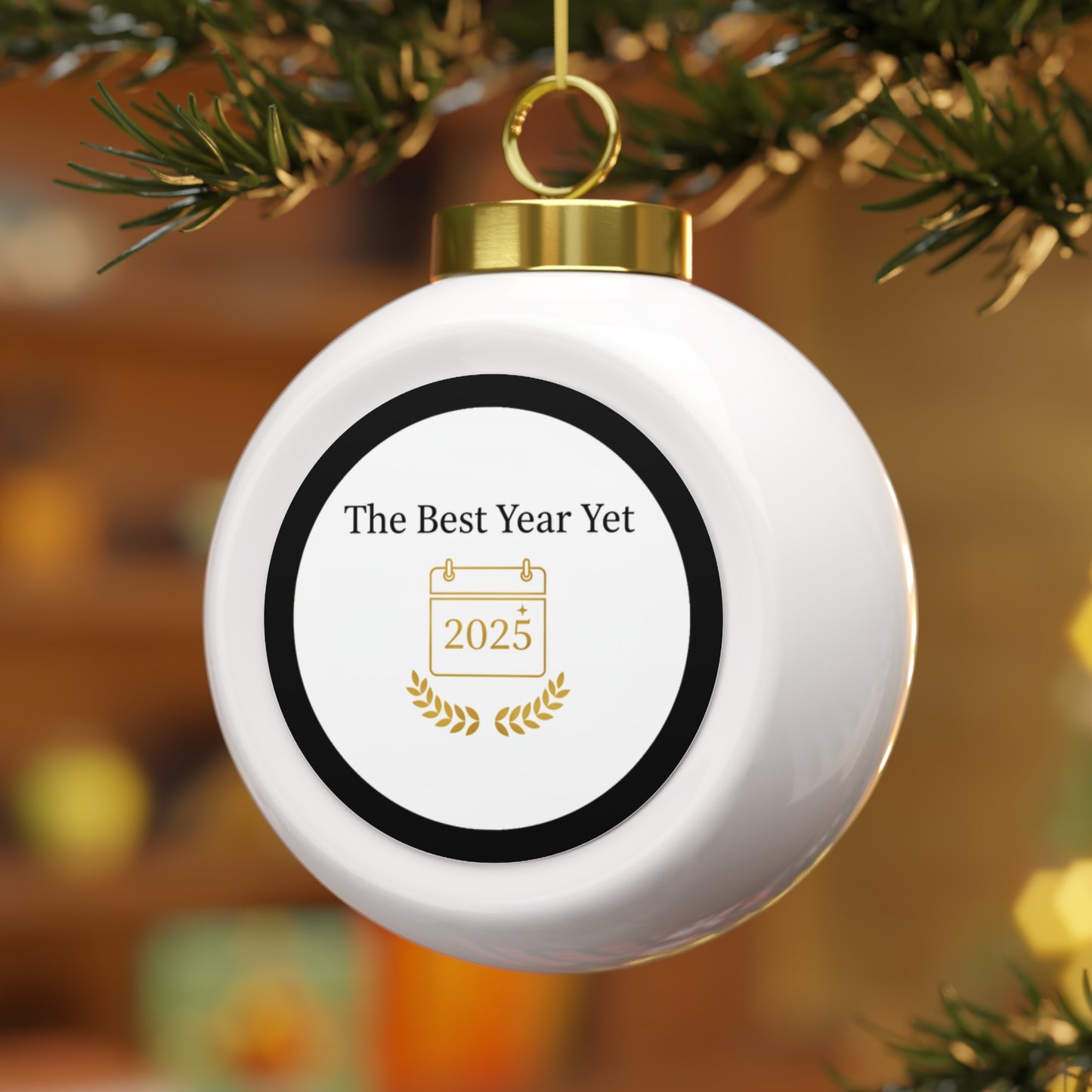 Christmas Ball Ornament The Best Year Yet Holiday Keepsake