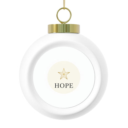 Christmas Ball Ornament – Hope Ceramic Holiday Ornament