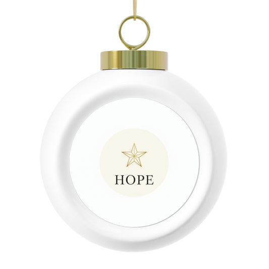 Christmas Ball Ornament – Hope Ceramic Holiday Ornament