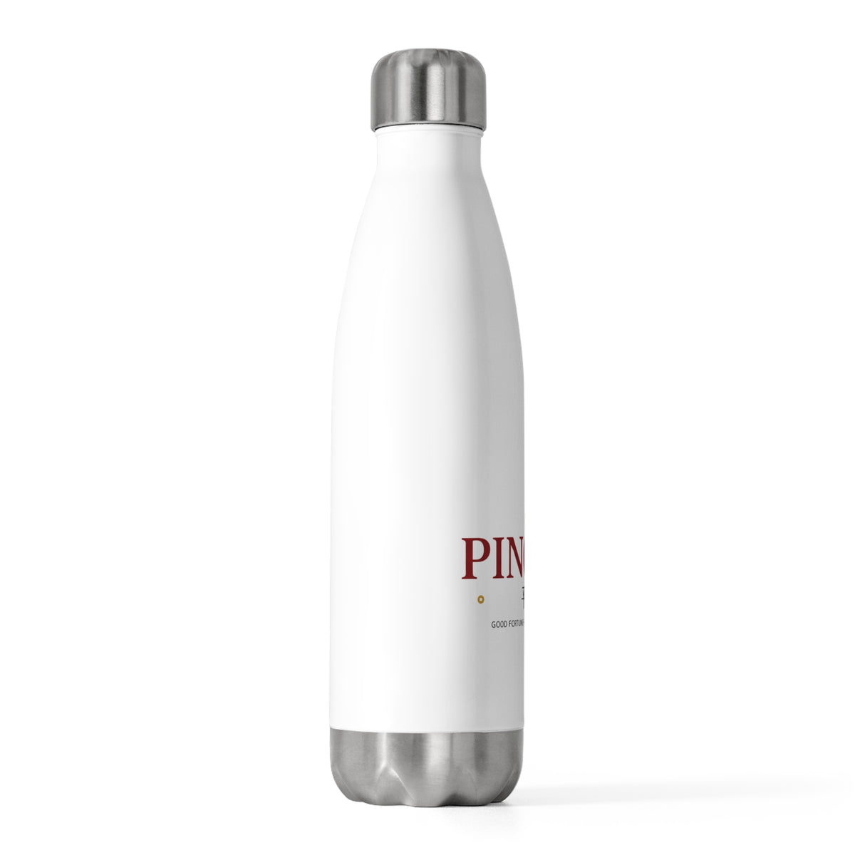 Ping An Seal Greeting | 20oz Insulated Stainless Steel Tumbler Bottle | Lunar New Year Family & Friend Gift | Red Gold CNY
