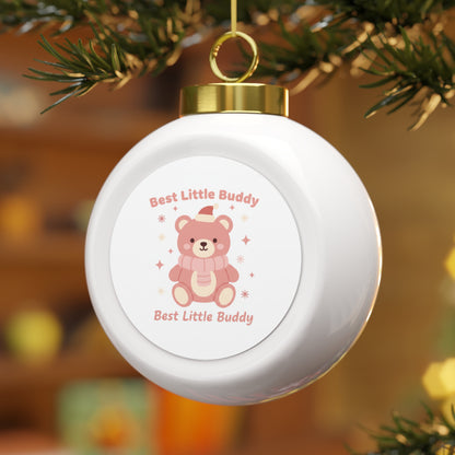 Christmas Ball Ornament - Best Little Buddy Ceramic Tree Decoration