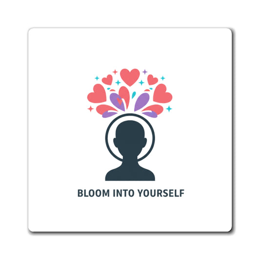 Blooming Self Pastel Gradient | Sublimation Magnets for Locker & Fridge | Galentine’s & Self-Love Gift | Y2K Aesthetic