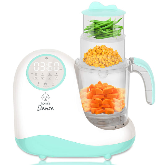 Baby Food Maker Chopper Grinder  Mills and Steamer 8 in 1 Processor for Toddlers  Steam Blend Chop Disinfect Clean 20 Oz Tritan Stirring Cup Touch Control Panel Auto ShutOff 110V Only