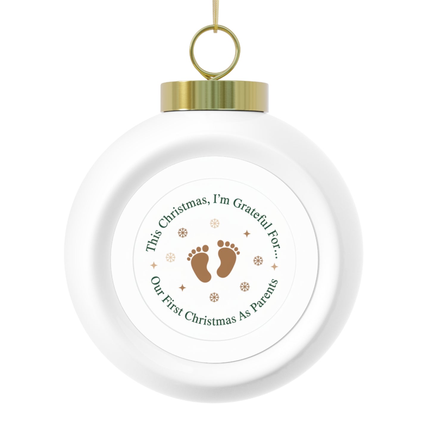Christmas Ball Ornament — Our First Christmas As Parents