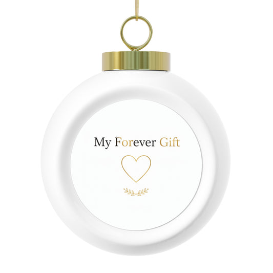 Christmas Ball Ornament — My Forever Gift Ceramic Holiday Ornament
