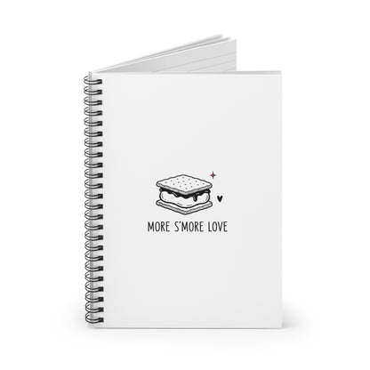 Spiral Journal Notebook, Smore Love, School Gift, Book Collector
