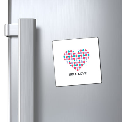 Dot Heart Pointillism | Sublimation Fridge Magnet Set | Galentine’s & Valentine Gift for Friends/Couples | Minimal Y2K Aesthetic