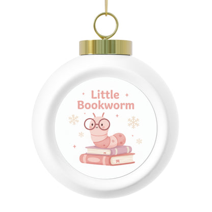 Christmas Ball Ornament - Little Bookworm