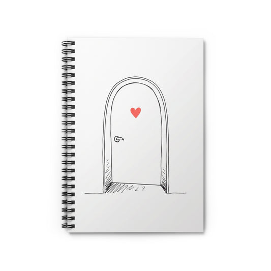 Arched Doorway Doodle | Spiral Journal Notebook for Notes & Lists | Back to School Gift for Students & Book Lovers | Irony Boho
