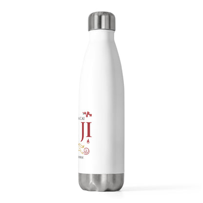 Da Ji Greeting (Modern) | 20oz Insulated Stainless Steel Tumbler | Lunar New Year Gift for Family & Friends | Red Gold