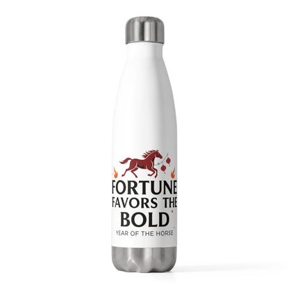 Fire Horse Trotting Red Lanterns | 20oz Insulated Stainless Steel Tumbler Bottle | Lunar New Year Gift for Family & Teachers | Paper Cut Style