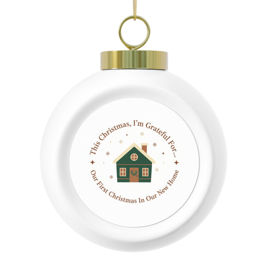 Ceramic Christmas Ornament - Our First Christmas In Our New Home
