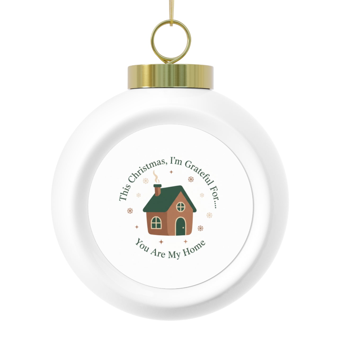 Ceramic Christmas Ornament - You Are My Home Sentimental Holiday Keepsake