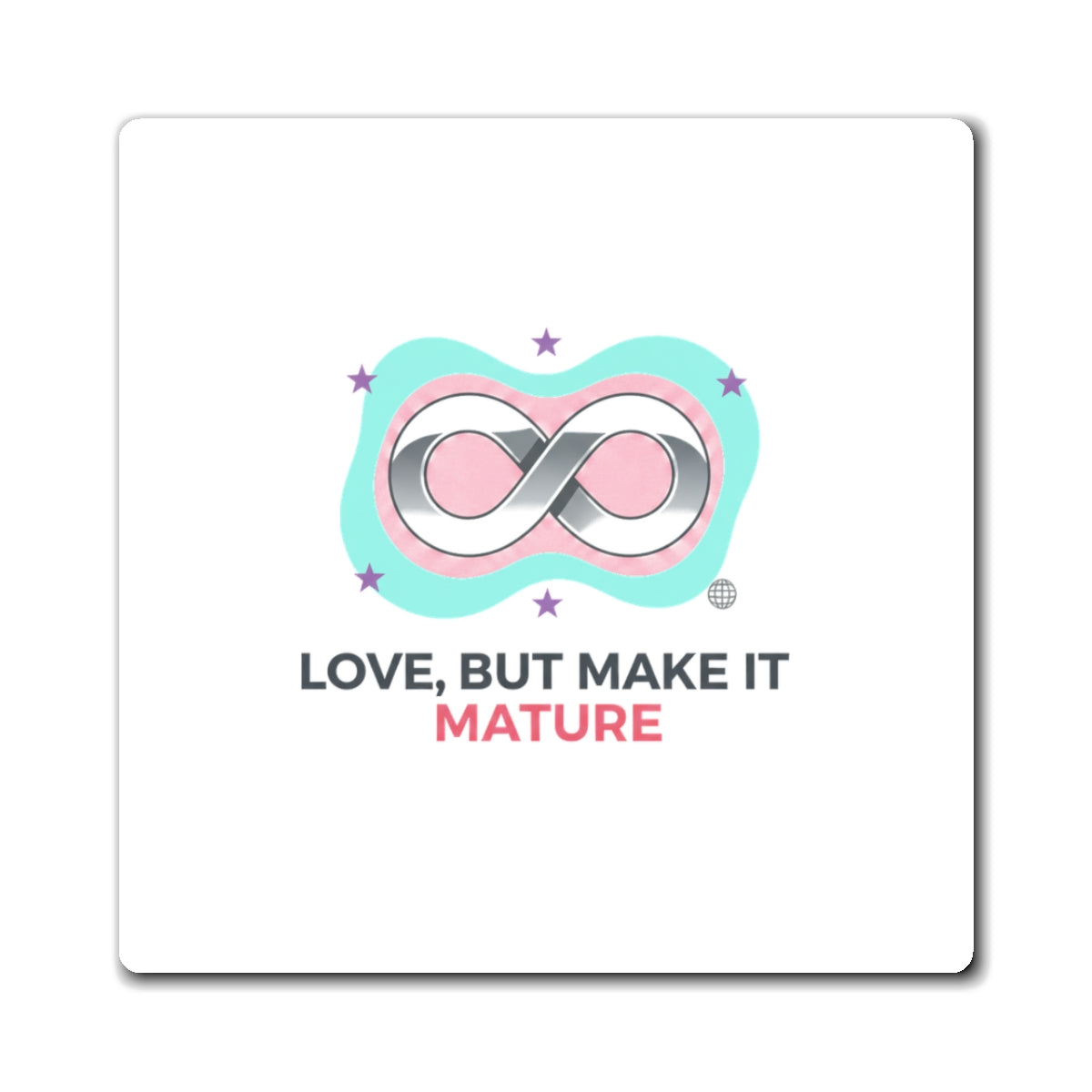 Mature Romance Quote | Sublimation Fridge Magnet Set | Valentine & Galentine Gift for Couples & Friends | Modern Aesthetic