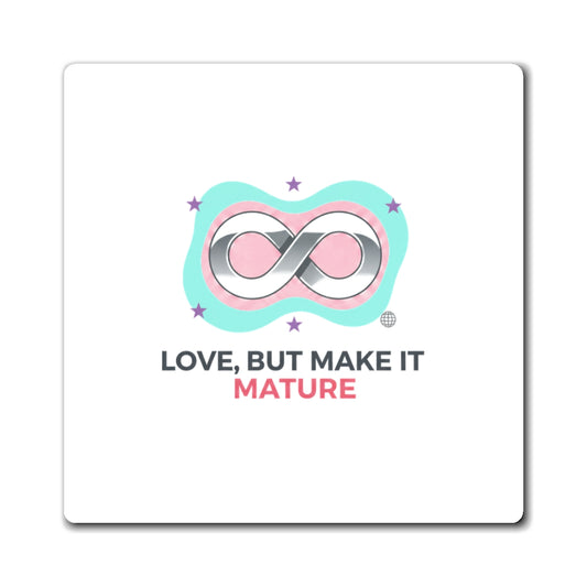 Mature Romance Quote | Sublimation Fridge Magnet Set | Valentine & Galentine Gift for Couples & Friends | Modern Aesthetic