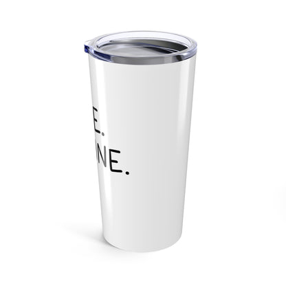 I’m Fine (This Is Fine) Fire Doodle | 20oz Stainless Steel Tumbler Cup | Friend & Family Funny Gift | Chicken Scratch Irony