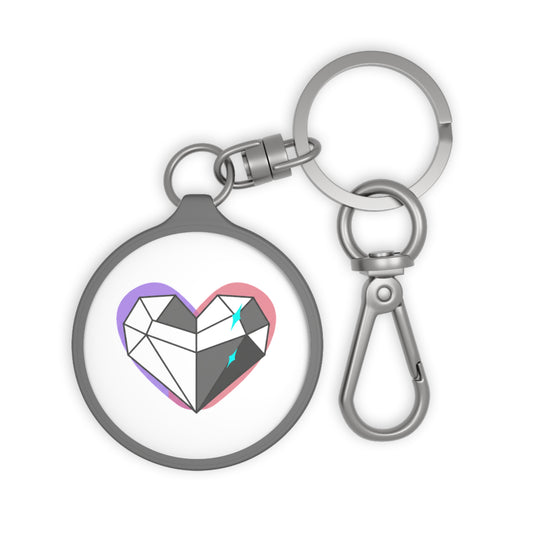 Chrome Heart 3D Keyring Tag | Reflective Silver Accessory for Bags & Keys | Valentine, Galentine & BFF Gift | Y2K Aesthetic