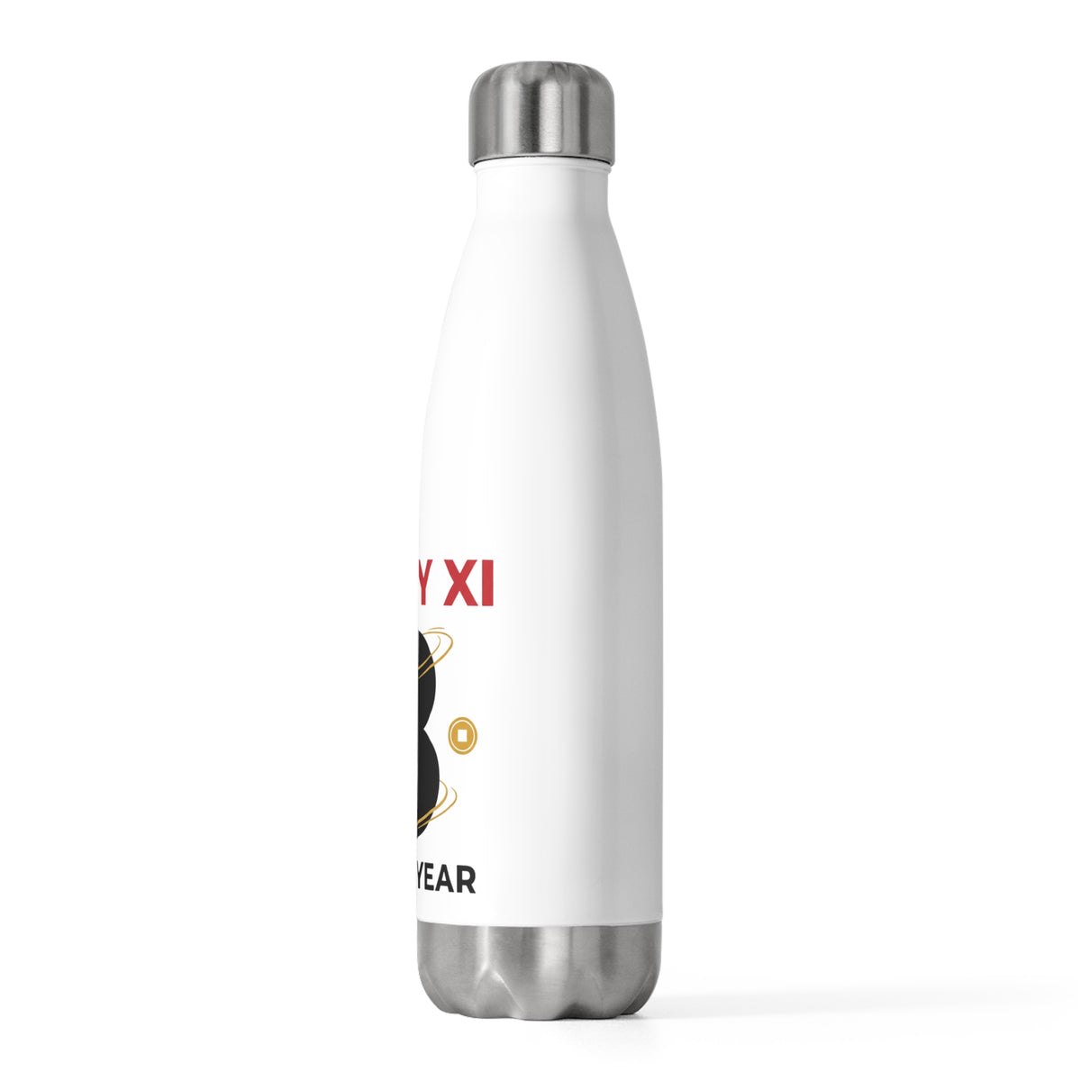 Lucky Xi Horse (LNY 2026) | 20oz Insulated Stainless Tumbler Bottle | Lunar New Year Gift for Family & Friends | Red Gold Festive