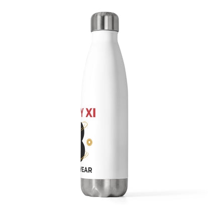 Lucky Xi Horse (LNY 2026) | 20oz Insulated Stainless Tumbler Bottle | Lunar New Year Gift for Family & Friends | Red Gold Festive
