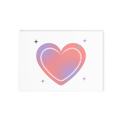 Gradient Blob Heart | Valentine & Holiday Greeting Card Set | Galentine, Lover, Friend, Family | Y2K Aesthetic