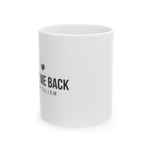 Love Is A Social Construct But I’ll Take The Chocolate | 11oz Ceramic Coffee Mug | Valentine & Galentine’s Gift | Ironic Y2K Aesthetic