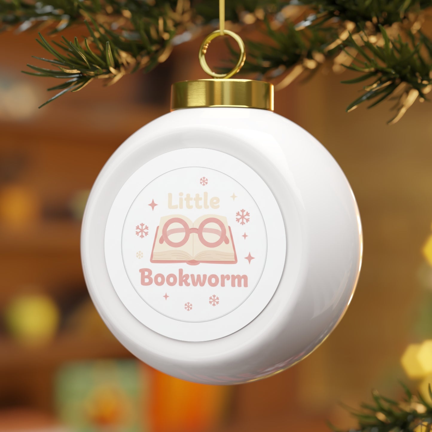 Christmas Ball Ornament – Little Bookworm