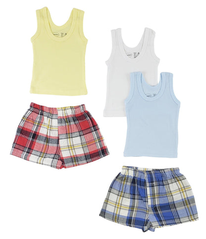 Boys Tank Tops And Boxer Shorts - Loomini