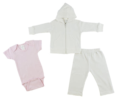 Infant Sweatshirt, Onezie And Pants - 3 Pc Set - Loomini