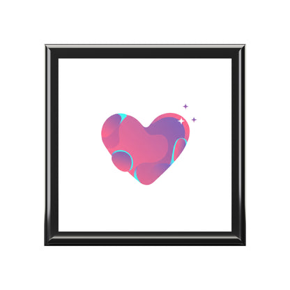 Gradient Blob Heart | Jewelry Box for Rings & Earrings | Valentine, Galentine & Self-Love Gift | Y2K Soft Gradient Aesthetic