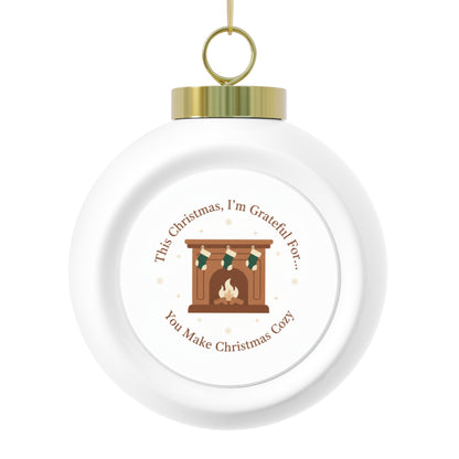 Christmas Ball Ornament — You Make Christmas Cozy