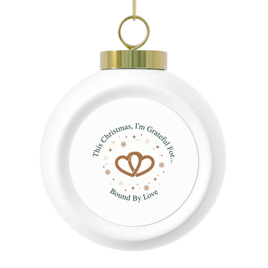 Ceramic Christmas Ball Ornament — Bound By Love