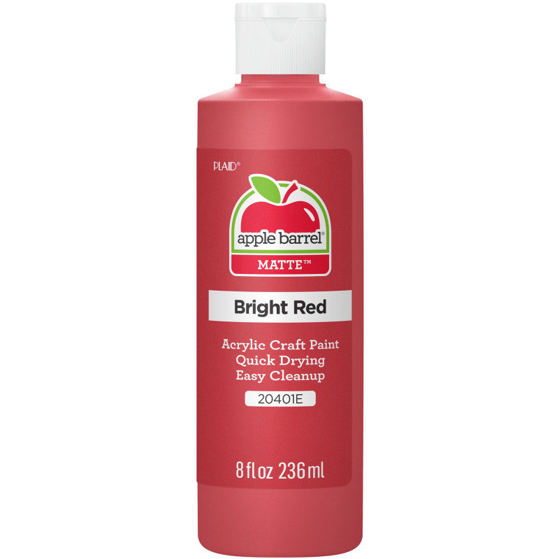 Acrylic Paint Matte, 8oz., Bright Red