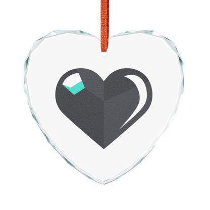Chrome 3D Heart | Crystal Glass Heart Ornament for Valentines Decor | Lover, Galentine, Family Gift | Y2K Modern Aesthetic