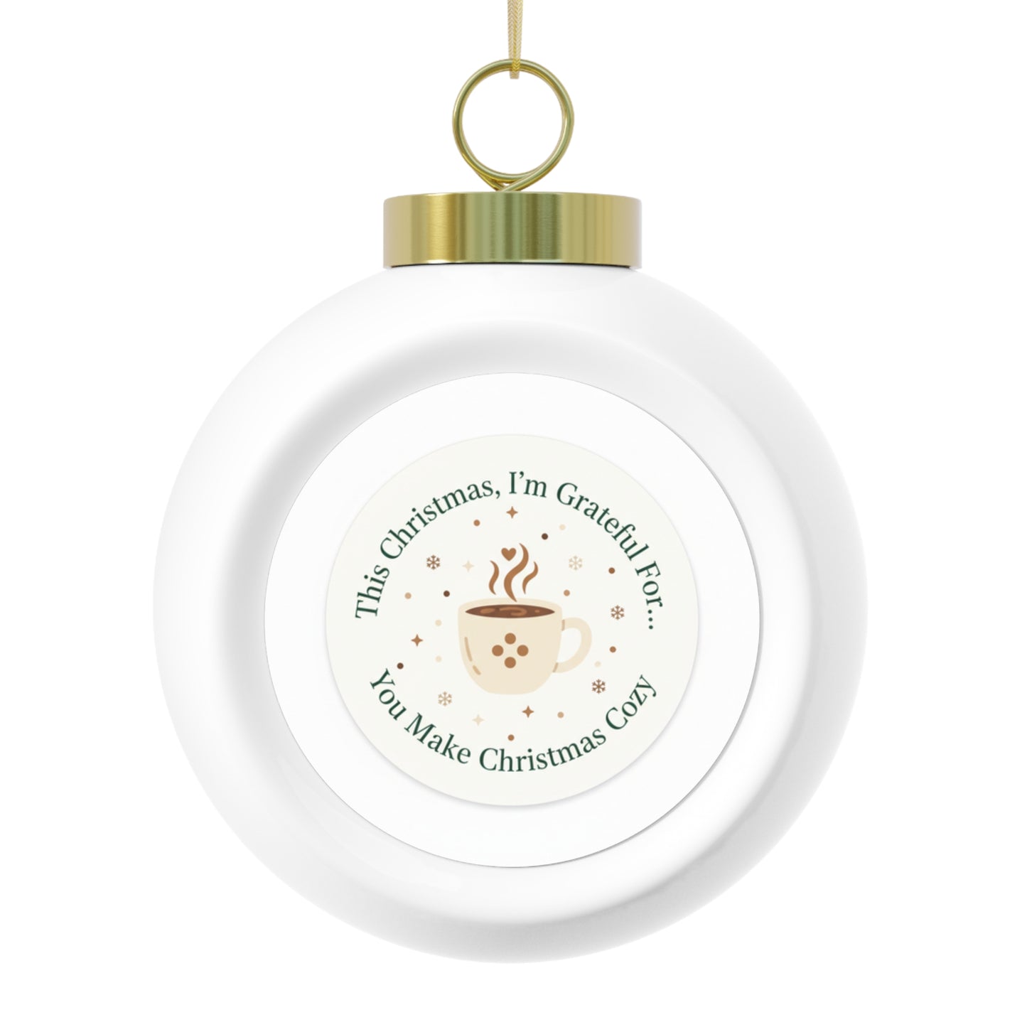Ceramic Christmas Ornament – You Make Christmas Cozy