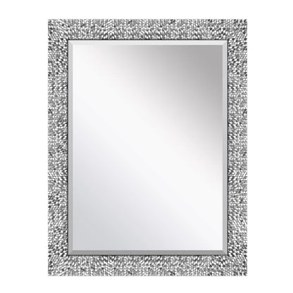Alaine Traditional Beveled Distressed Accent Mirror