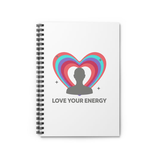 Aura Silhouette Love Gradient | Spiral Journal Notebook for Notes & Doodles | Galentine’s & Back to School | Y2K Aesthetic