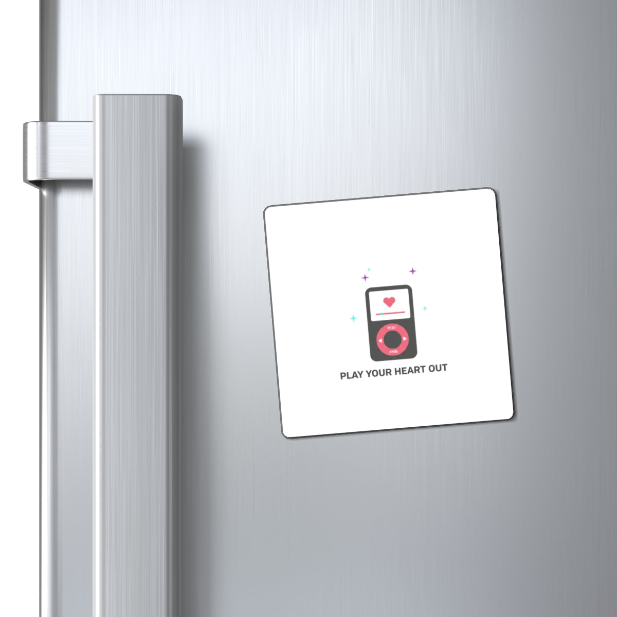 iPod Love Heart Screen | Retro iPod Magnet Set for Fridge & Locker | Valentine & Galentine Gift for Gen Z | Y2K Pink Aesthetic