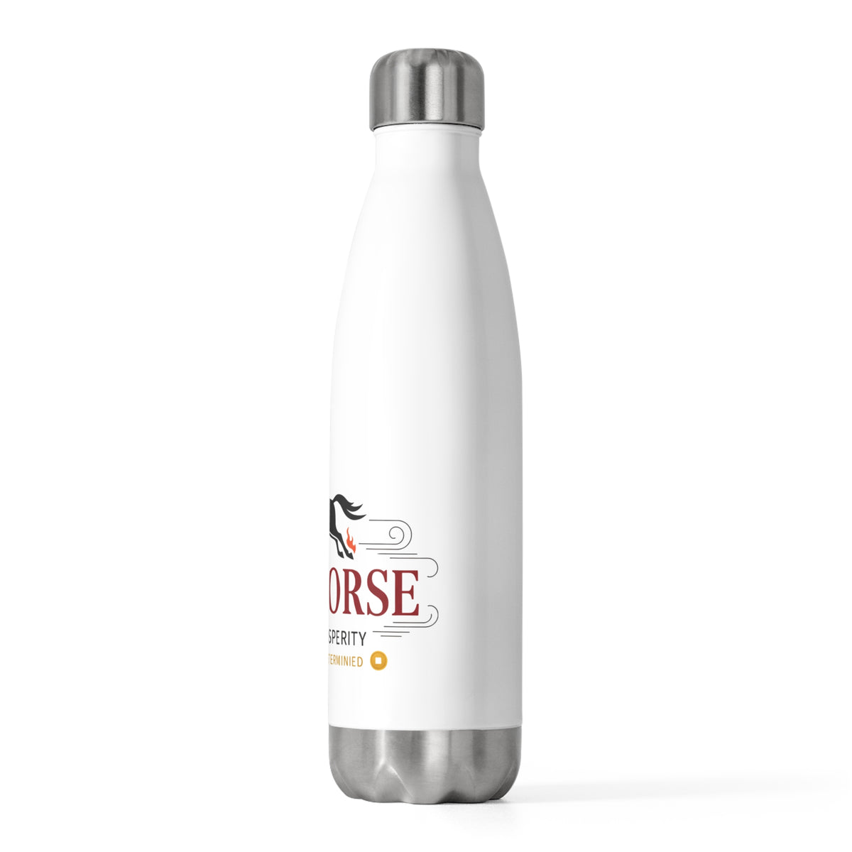 Fire Horse Lunar New Year 2026 Art | 20oz Insulated Stainless Steel Tumbler Bottle | CNY Gift for Family & Teachers | Red Gold