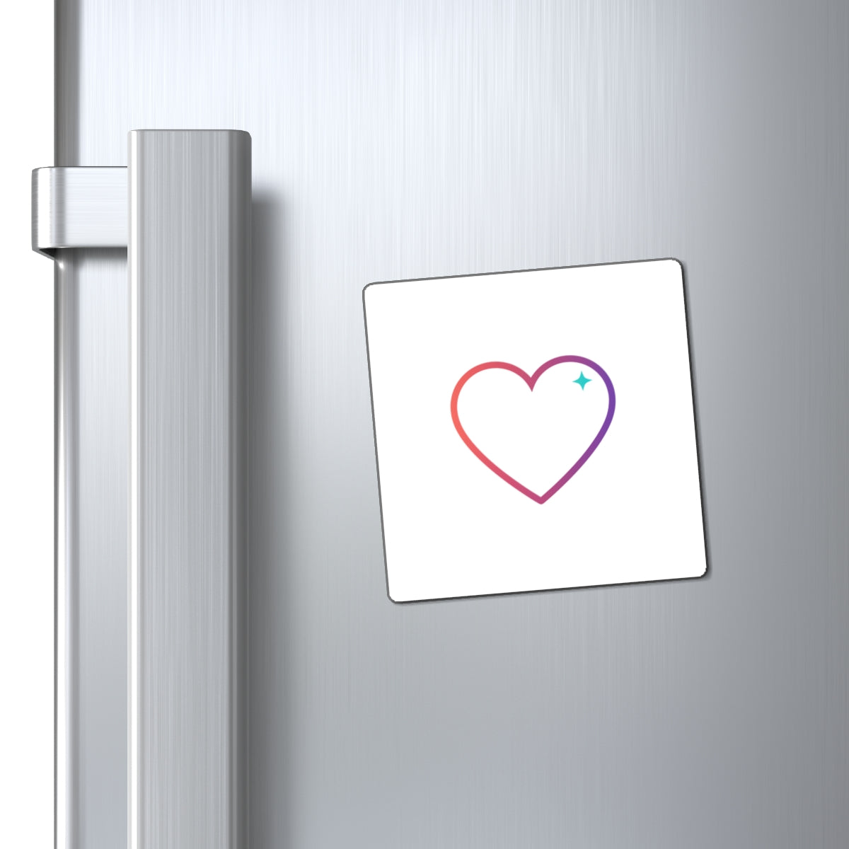 Minimal Outline Heart | Aesthetic Sublimation Magnet for Locker & Fridge | Galentine’s, Valentine’s, Teen Gift | Y2K Clean