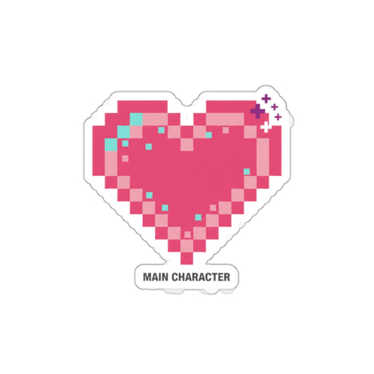 Retro Pixel Heart | Die-Cut Vinyl Sticker for Laptop & Water Bottle | Valentine & Galentine Gift | Y2K 8-Bit Aesthetic