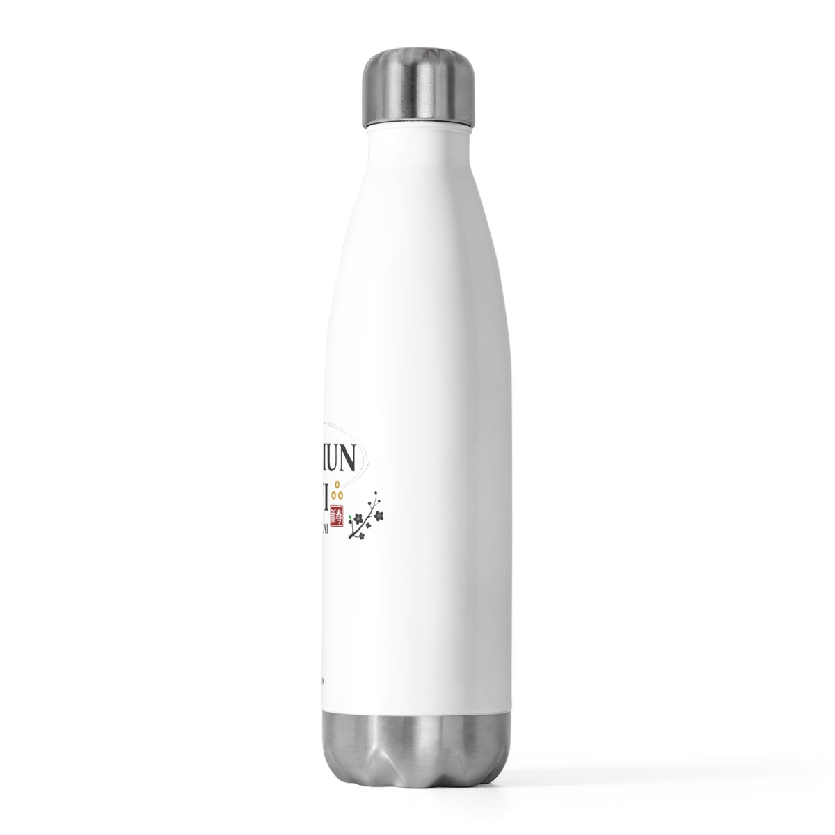 Xinchun Seal Greeting | 20oz Insulated Stainless Steel Tumbler Bottle | Lunar New Year Gift for Family & Friends | Red Gold CNY Style